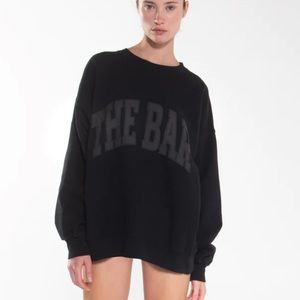 The Bar Black Varsity Sweatshirt